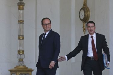 François Hollande et Manuel Valls le 30 juillet dernier, à l'Elysée.