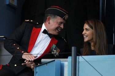 Rania avec le roi Abdallah en 2010