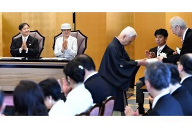 L&#039;impératrice Masako et l&#039;empereur Naruhito du Japon à Tokyo, le 24 juin 2019