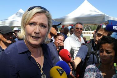 Marine Le Pen le 9 juillet, au Pontet, dans le Vaucluse.