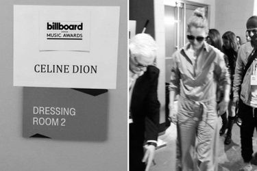 Céline Dion avant le soirée des Billboard Awards