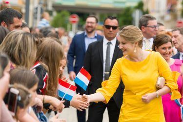 La princesse Stéphanie et le prince Guillaume de Luxembourg à Esch-sur-Alzette, le 22 juin 2019