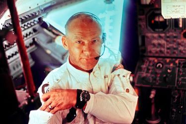 Buzz Aldrin pendant la mission Apollo 11