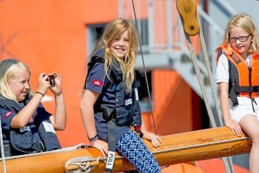 La princesse Alexia des Pays-Bas et ses cousines Luana et Zaria au Sail Amsterdam, le 22 août 2015