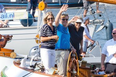 La reine Maxima, le roi Willem-Alexander et l&#039;ex-reine Beatrix des Pays-Bas au Sail Amsterdam, le 22 août 2015