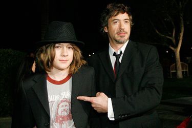 Robert Downey Jr. et son fils Indio en 2007.
