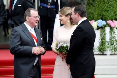 La princesse Stéphanie et le prince Guillaume de Luxembourg à Luxembourg, le 23 juin 2019