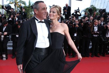 Thierry Ardisson et Audrey Crespo-Mara au Festival de Cannes, en mai 2012.