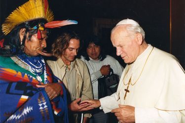 En 1989 à Rome avec le pape