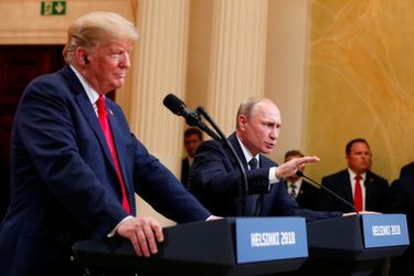 Vladimir Poutine et Donald Trump à Helsink, le 16 juillet 2018