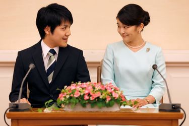 La princesse Mako du Japon et Kei Komuro à Tokyo le 3 septembre 2017