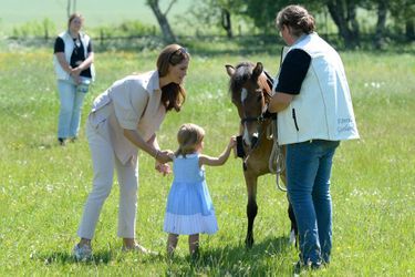 La princesse Madeleine de Suède et sa fille la princesse Leonore à Visby dans le Gotland, le 3 juin 2016