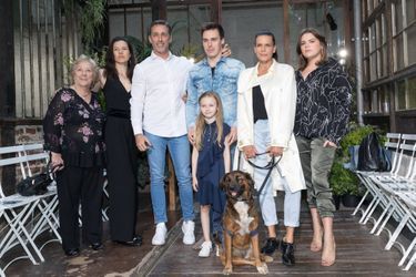 Maguy Ducruet, Kelly-Marie et son mari Daniel Ducruet, Linoué Ducruet, Louis Ducruet, la princesse Stéphanie de Monaco, Camille Gottlieb au défilé Alter à Paris le 18 juin 2019.