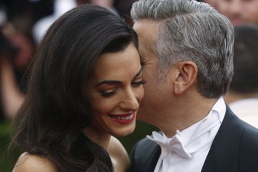 George et Amal Clooney à New York, en mai 2015.