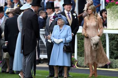 La reine Maxima et le roi Willem-Alexander des Pays-Bas avec la reine Elizabeth II, le prince William et Kate Middleton au Royal Ascot, le 18 juin 2019
