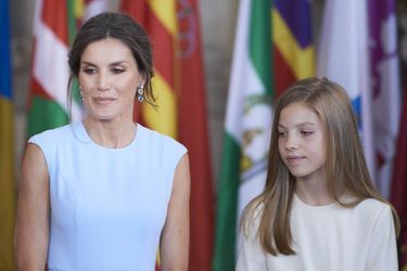 La reine Letizia et la princesse Sofia d'Espagne à Madrid, le 19 juin 2019