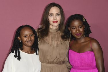 Zahara Jolie-Pitt, Angelina Jolie et Amanda Gorman à la soirée «Power of Women Presented by Lifetime» organisée par le magazine «Variety» à Beverly Hills le 30 septembre 2021