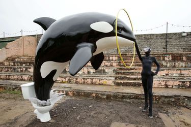 Dismaland, le parc d'attractions de Banksy à Weston-super-Mare