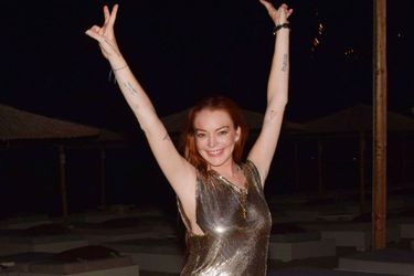 Lindsay Lohan à Mykonos le 2 juillet 2018