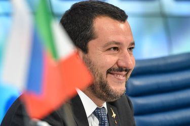 Matteo Salvini à Moscou, le 16 juillet dernier.