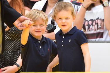 La princesse Gabriella et le prince héréditaire Jacques de Monaco à Monaco, le 16 juin 2019