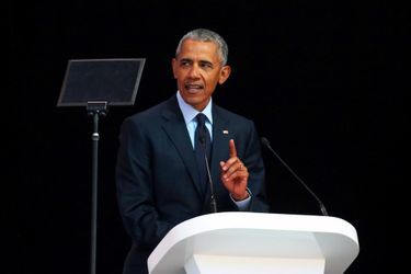 Barack Obama à Johannesburg, le 17 juillet 2018.