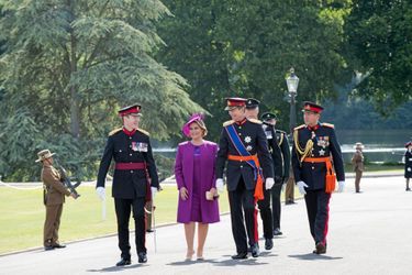 Le grand-duc Henri de Luxembourg et la grande-duchesse Maria Teresa à Sandhurst, le 11 août 2017