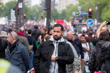 Alexandre Benalla lors de la manifestation du 1er mai à Paris.
