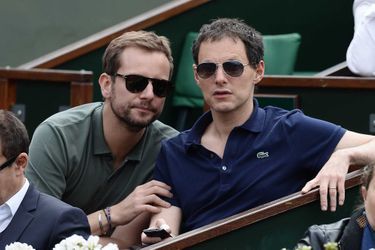 Marc-Olivier Fogiel et Francois Roelants en 2014 à Roland Garros.