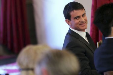 Manuel Valls à l&#039;Elysée, le 5 mai dernier.