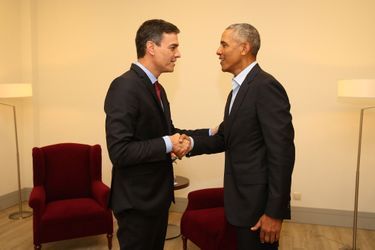 Barack Obama a rencontré Pedro Sanchez, le Premier ministre espagnol. 