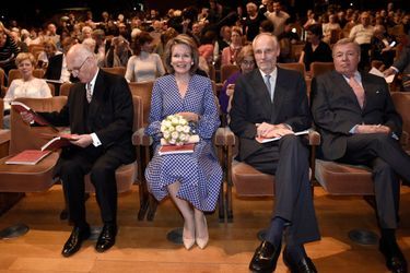 La reine des Belges Mathilde à Bruxelles, le 29 avril 2019