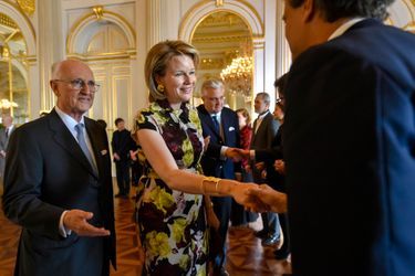 La reine des Belges Mathilde au Palais royal à Bruxelles, le 21 mai 2019