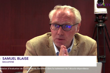 Samuel Blaise, président de l'association Olivier Ameisen, auditionné le 3 juillet 2018 en commission d'évaluation du baclofène dans le traitement de l'alcoolisme.