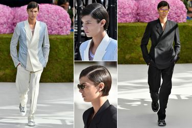 Le prince Nikolai de Danemark défile pour Dior Homme à Paris, le 23 juin 2018