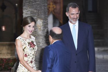 La reine Letizia et le roi Felipe VI d&#039;Espagne à Palma de Majorque, le 4 août 2017