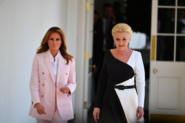 Melania Trump et Agata Kornhauser-Duda à la Maison-Blanche, le 12 juin 2019.