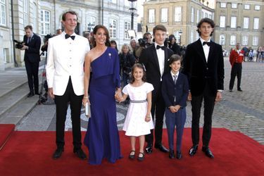 La princesse Marie et le prince Joachim de Danemark avec leurs enfants à Copenhague, le 7 juin 2019
