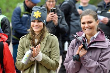 Les princesses Sofia et Victoria de Suède dans le parc national de Fulufjället en Dalécarlie, le 12 juin 2019