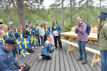 Les princesses Victoria et Sofia de Suède dans le parc national de Fulufjället en Dalécarlie, le 12 juin 2019