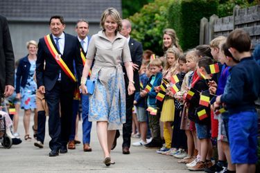 La reine des Belges Mathilde dans le Limbourg, le 13 juin 2019