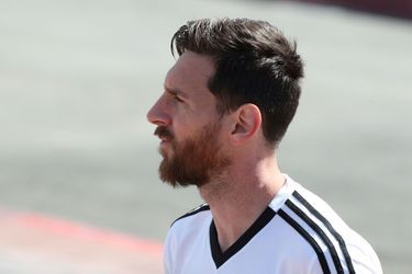 Lionel Messi à l&#039;entrainement. 
