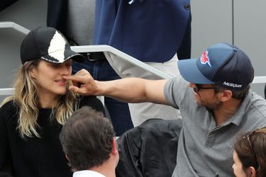 Marion Cotillard et Guillaume Canet à Roland-Garros le 9 juin 2019