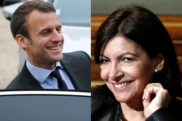 Emmanuel Macron et Anne Hidalgo.