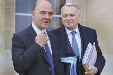 Pierre Moscovici et Jean-Marc Ayrault. 
