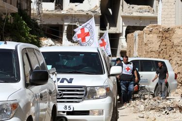 Le Comité International de la Croix Rouge est entré dans la ville de Deraa pour 24 heures. 