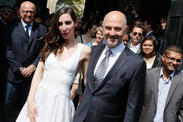 Mariage de Pierre Moscovici et Anne-Michelle Basteri à la mairie du VIème à Paris, en juin 2015.