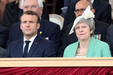 Emmanuel Macron et Theresa May. 