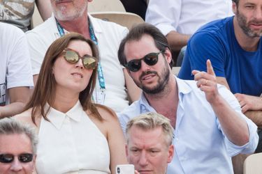 La princesse Claire et le prince Félix de Luxembourg à Roland-Garros à Paris, le 4 juin 2019