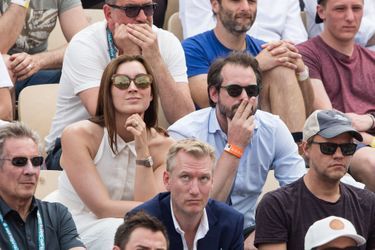 La princesse Claire et le prince Félix de Luxembourg à Roland-Garros à Paris, le 4 juin 2019